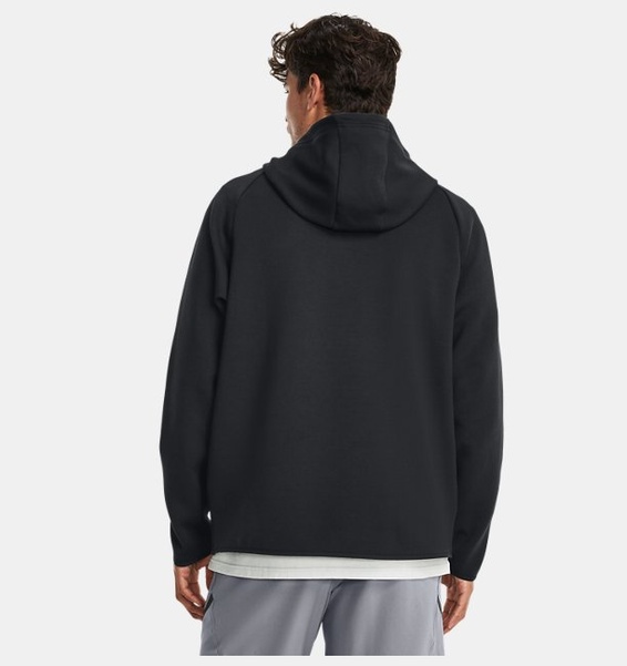 Siyah Erkek UA Unstoppable Fleece Kapüşonlu Üst