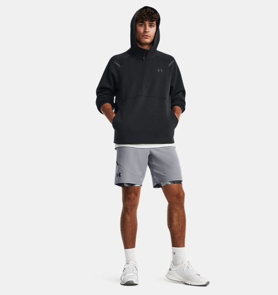 Siyah Erkek UA Unstoppable Fleece Kapüşonlu Üst