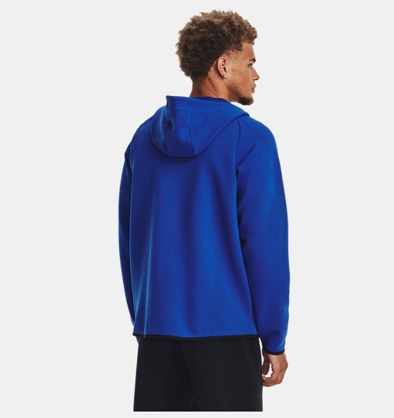 Mavi Erkek UA Unstoppable Fleece Kapüşonlu Üst