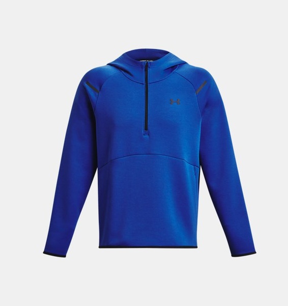 Mavi Erkek UA Unstoppable Fleece Kapüşonlu Üst