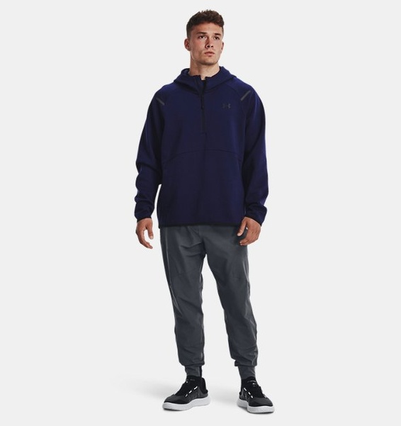 Lacivert Erkek UA Unstoppable Fleece Kapüşonlu Üst