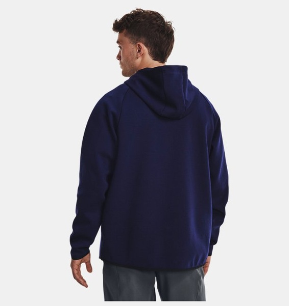 Lacivert Erkek UA Unstoppable Fleece Kapüşonlu Üst