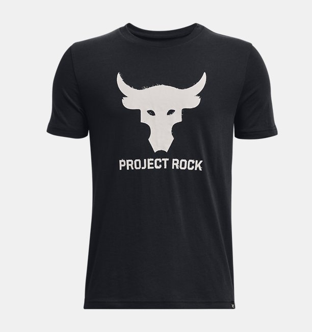 Erkek Çocuk Project Rock Brahma Bull Kısa Kollu T-shirt Siyah