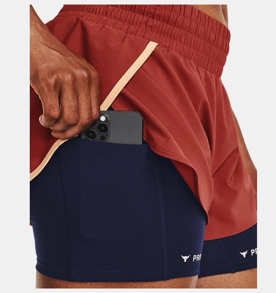 Kırmızı Kadın Project Rock Esnek Dokuma Leg Day Şort