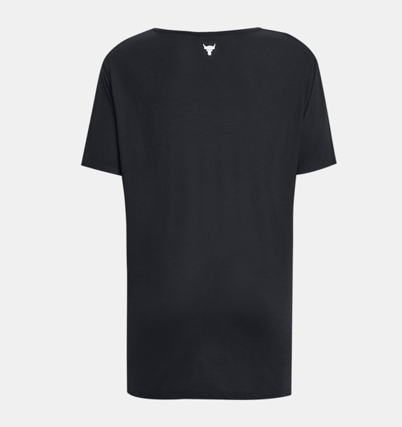 Siyah Kadın Project Rock Completer Deep V T-shirt