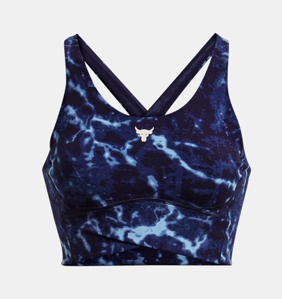 Lacivert Kadın Project Rock Lets Go Crossover Baskılı Üst