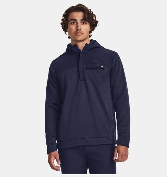 Lacivert Erkek UA Storm SweaterFleece Kapüşonlu Üst