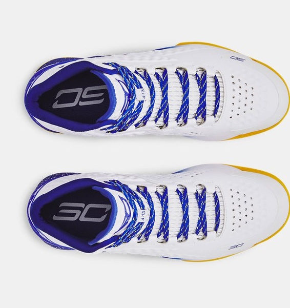Beyaz Unisex Curry 1 Retro 'Dub Nation' Basketbol Ayakkabısı