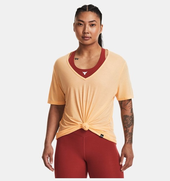 Turuncu Kadın Project Rock Completer Deep V T-shirt