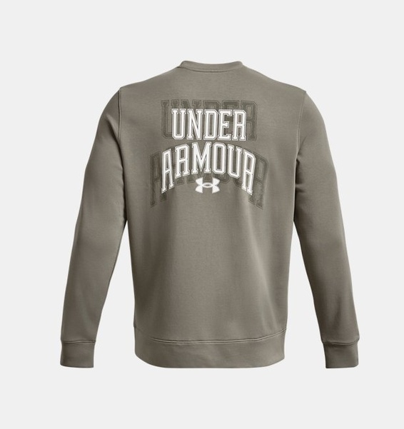 Yeşil Erkek UA Rival Terry Graphic Bisiklet Yaka