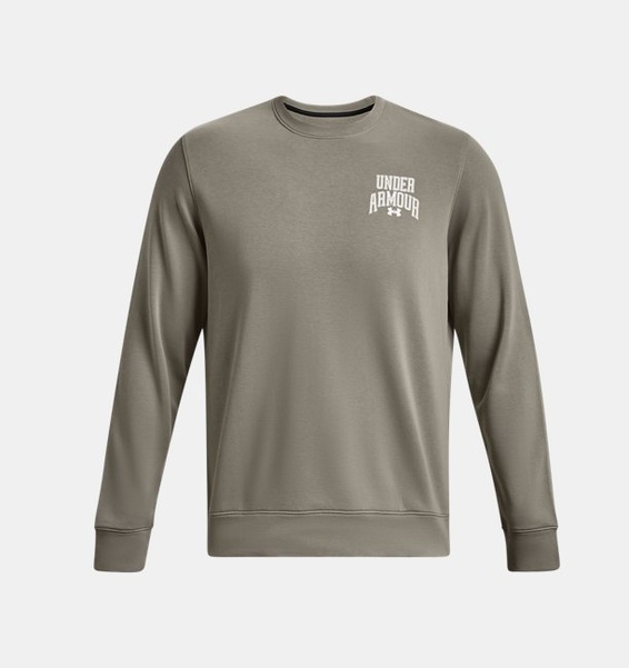 Yeşil Erkek UA Rival Terry Graphic Bisiklet Yaka