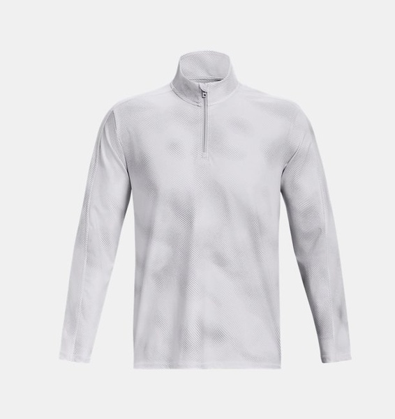 Beyaz Erkek UA Meridian Baskılı ¼ Fermuarlı Sweatshirt