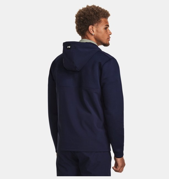 Lacivert Erkek UA Storm Daytona Tam Boy Fermuarlı Sweatshirt