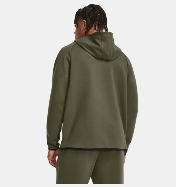 Haki Erkek UA Unstoppable Fleece Kapüşonlu Üst