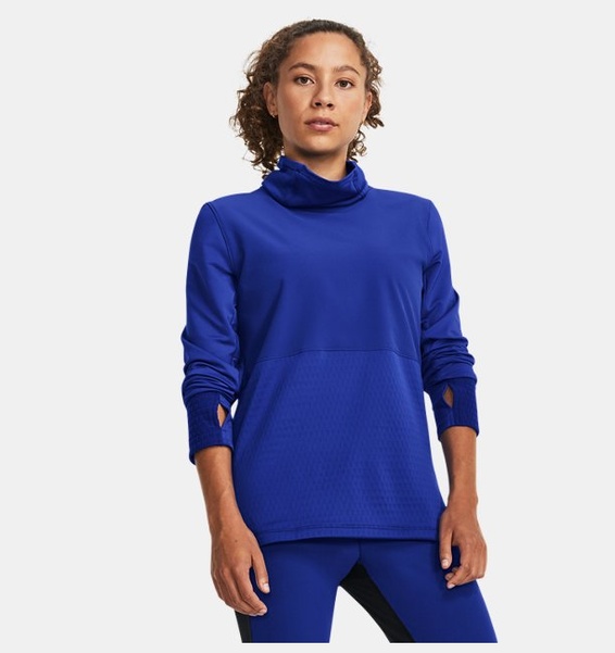 Mavi Kadın UA Qualifier Cold Funnel Neck Uzun Kollu T-shirt