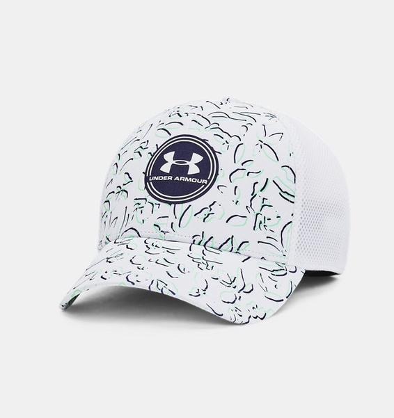 Beyaz Erkek UA Iso-chill Driver Mesh Şapka