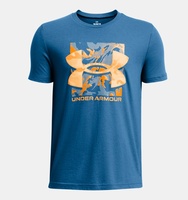 Erkek Çocuk UA Box Logo Camo Kısa Kollu T-shirt