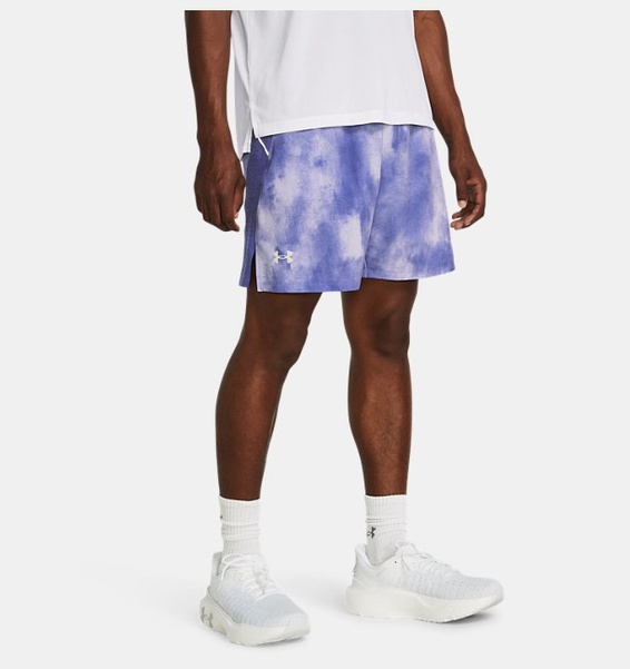 Lila Erkek UA Launch Pro 7inch Baskılı Şort