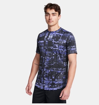 Erkek UA Challenger Pro Antrenman Kısa Kollu Baskılı T-shirt