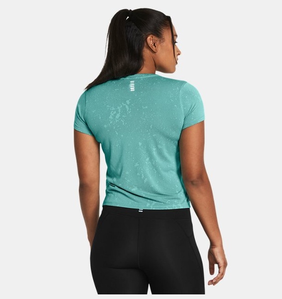 Turkuaz Kadın UA Launch Splatter Kısa Kollu T-shirt