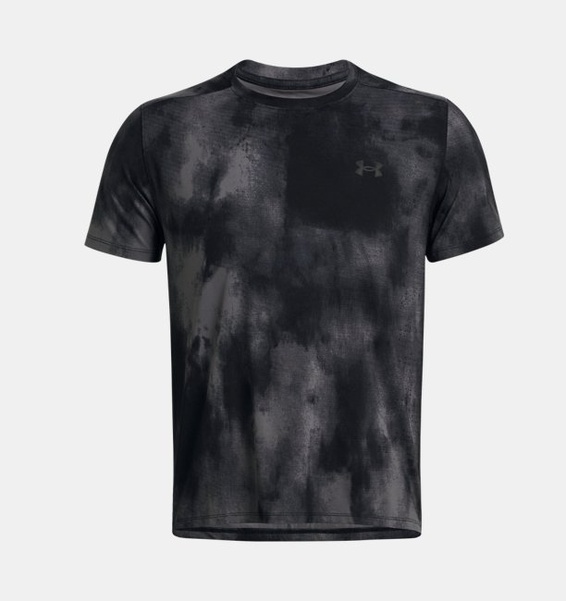 Siyah Erkek UA Launch Elite Wash Kısa Kollu T-shirt