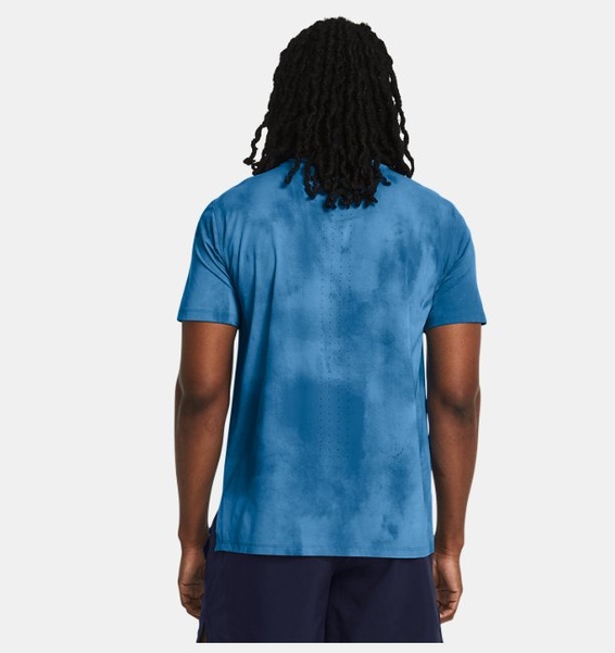 Mavi Erkek UA Launch Elite Wash Kısa Kollu T-shirt