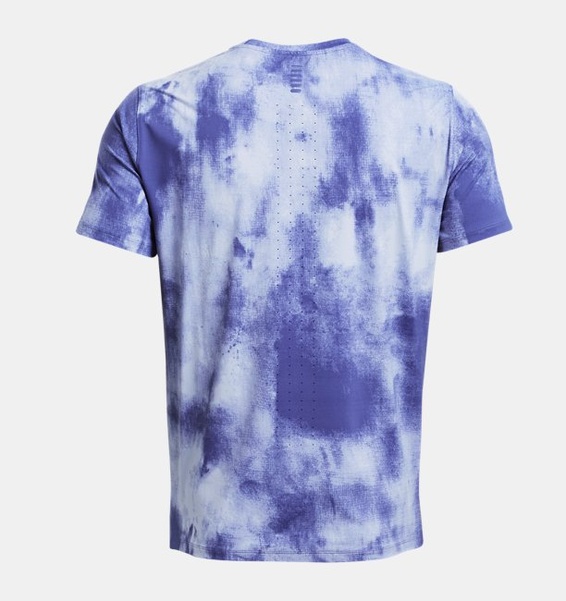 Lila Erkek UA Launch Elite Wash Kısa Kollu T-shirt