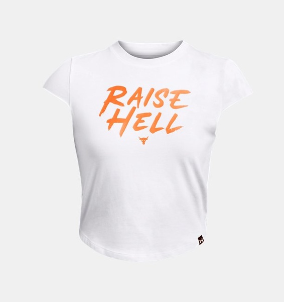 Beyaz Kadın Project Rock Underground Kap Kol T-shirt