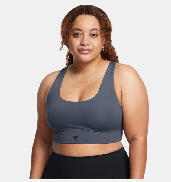 Antrasit Kadın Project Rock Let's Go Grind Spor Sütyeni