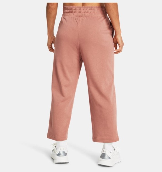 Pembe Kadın UA Rival Terry Crop Wide Leg Eşofman Altı