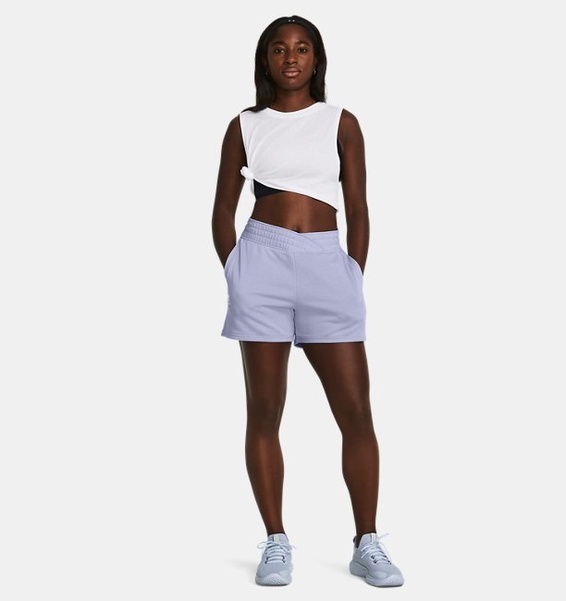 Lila Kadın UA Rival Terry Şort