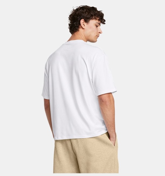 Beyaz Erkek UA Meridian Pocket Kısa Kollu T-shirt