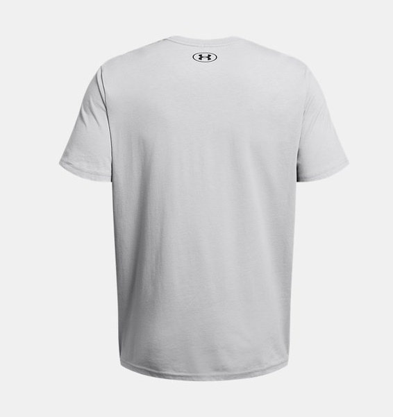 Gri Erkek UA Colorblock Wordmark Kısa Kollu T-shirt