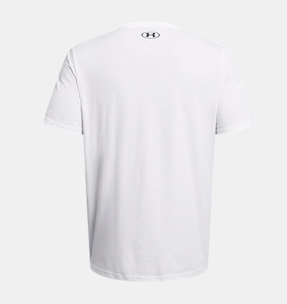 Beyaz Erkek UA Colorblock Wordmark Kısa Kollu T-shirt