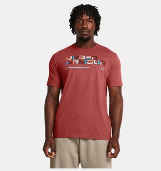 Erkek UA Colorblock Wordmark Kısa Kollu T-shirt