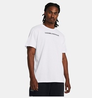 Erkek UA Heavyweight Logo İşlemeli Kısa Kollu T-shirt
