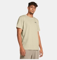 Erkek UA Heavyweight Left Chest Logo Repeat Kısa Kollu T-shirt