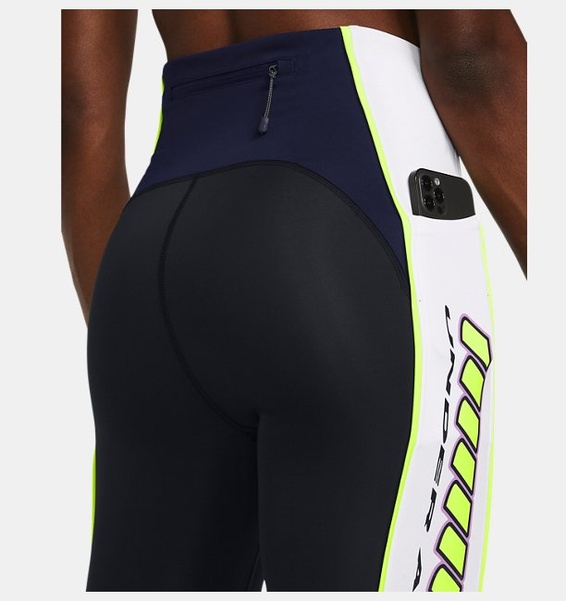 Siyah Kadın UA Run Anywhere Bilekte Tayt