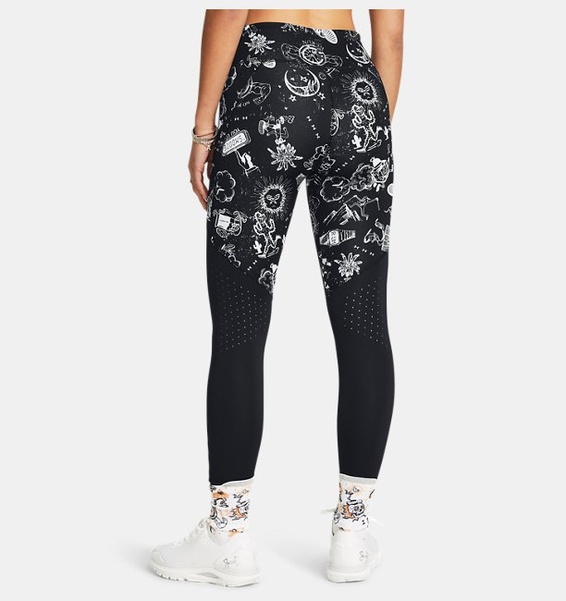 Siyah UA We Run Ankle Tights