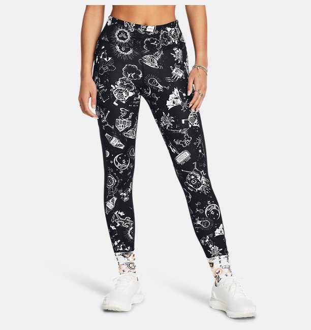 UA We Run Ankle Tights Siyah