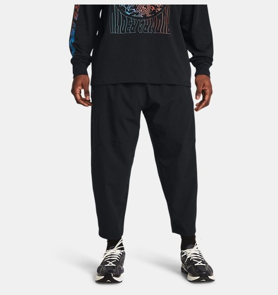 Siyah Erkek UA Unstoppable Vent Crop Eşofman Altı