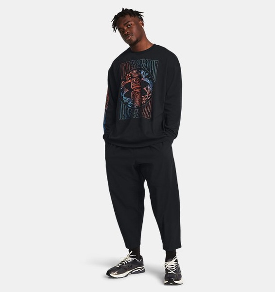 Siyah Erkek UA Unstoppable Vent Crop Eşofman Altı