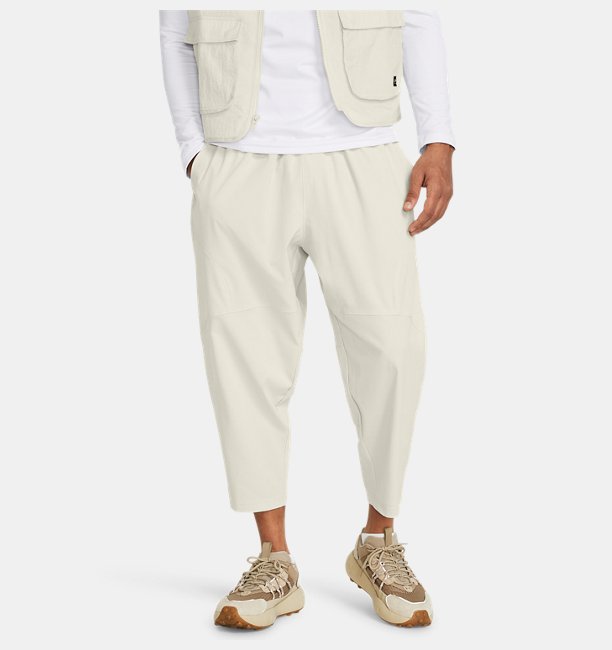 Erkek UA Unstoppable Vent Crop Eşofman Altı Bej
