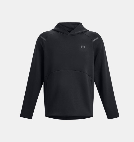 Siyah Erkek UA Unstoppable Fleece Kapüşonlu Üst
