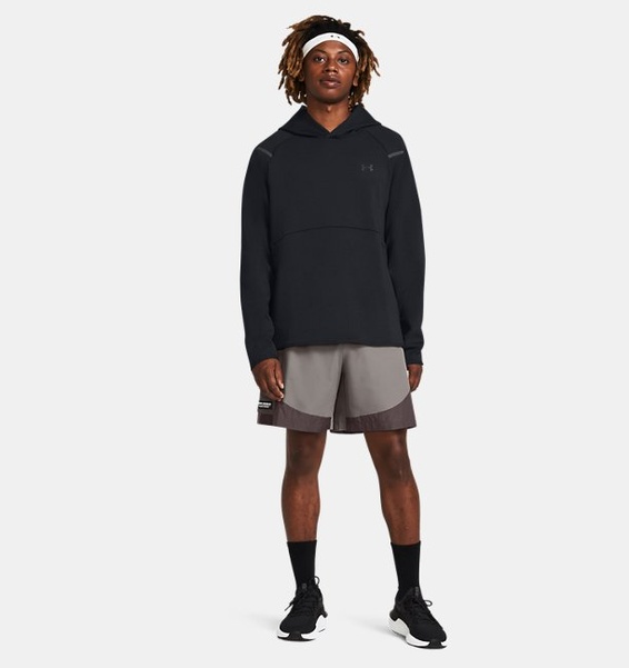 Siyah Erkek UA Unstoppable Fleece Kapüşonlu Üst