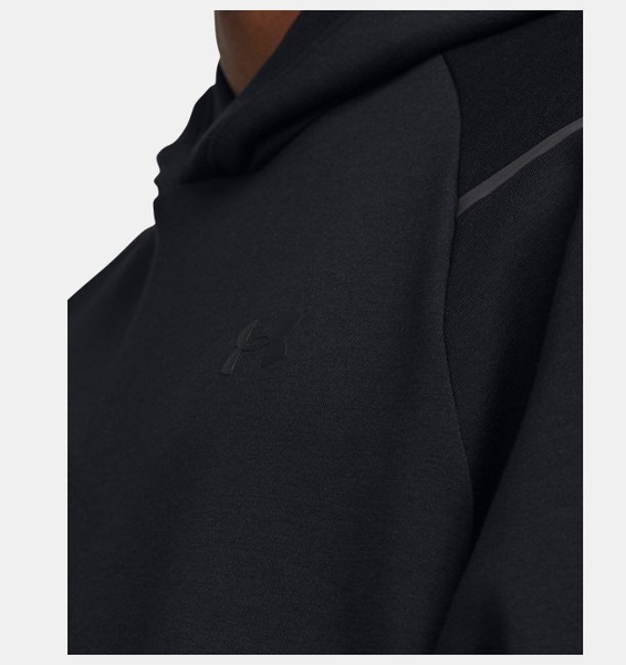 Siyah Erkek UA Unstoppable Fleece Kapüşonlu Üst