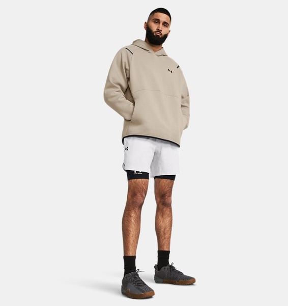 Kahverengi Erkek UA Unstoppable Fleece Kapüşonlu Üst