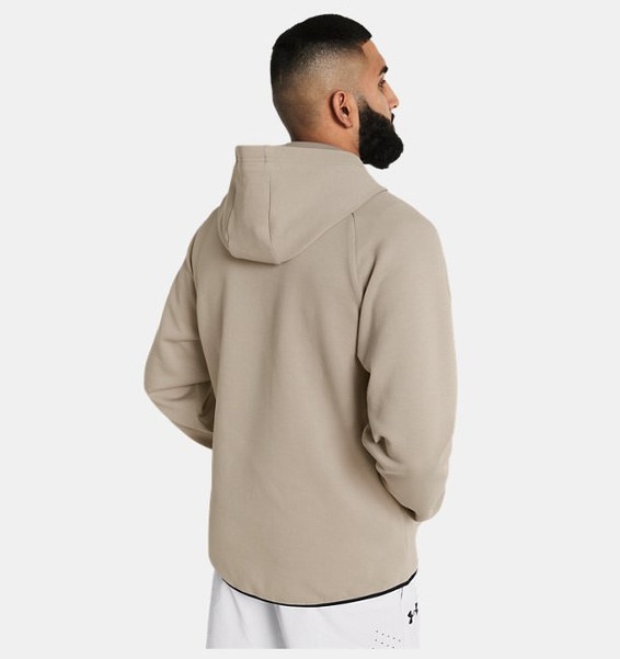 Kahverengi Erkek UA Unstoppable Fleece Kapüşonlu Üst