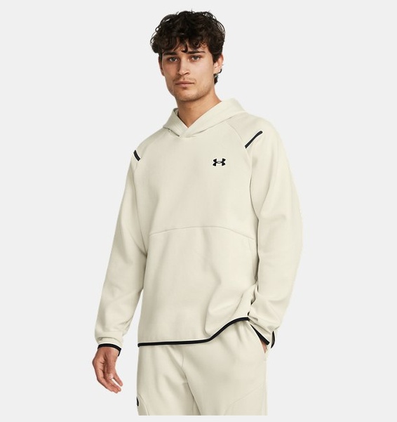 Bej Erkek UA Unstoppable Fleece Kapüşonlu Üst