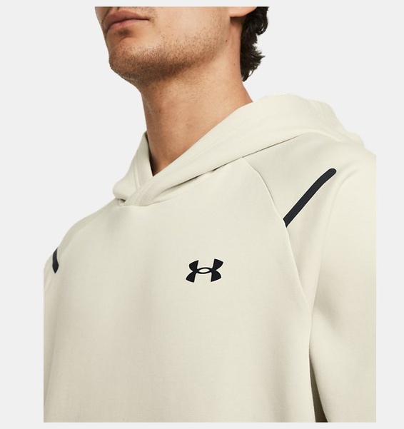 Bej Erkek UA Unstoppable Fleece Kapüşonlu Üst